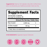 DORADO NUTRITION Myo & D-Chiro Inositol Supplement ingredients list
