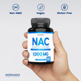 DORADO NUTRITION NAC Supplement 1000mg capsules with measuring spoon
