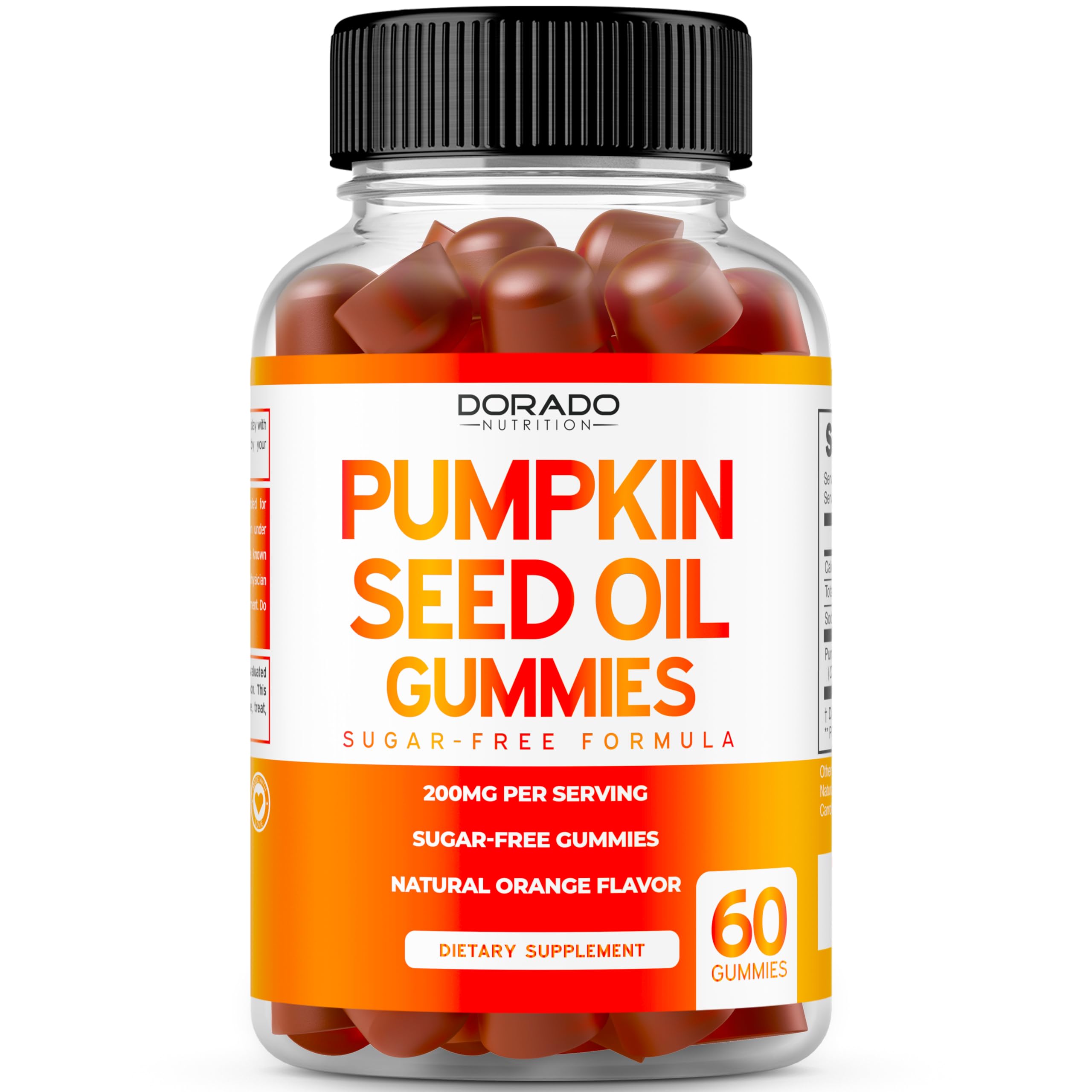 DORADO NUTRITION Pumpkin Seed Oil Gummies front view with packaging