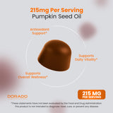 DORADO NUTRITION Pumpkin Seed Oil Gummies on a wooden table
