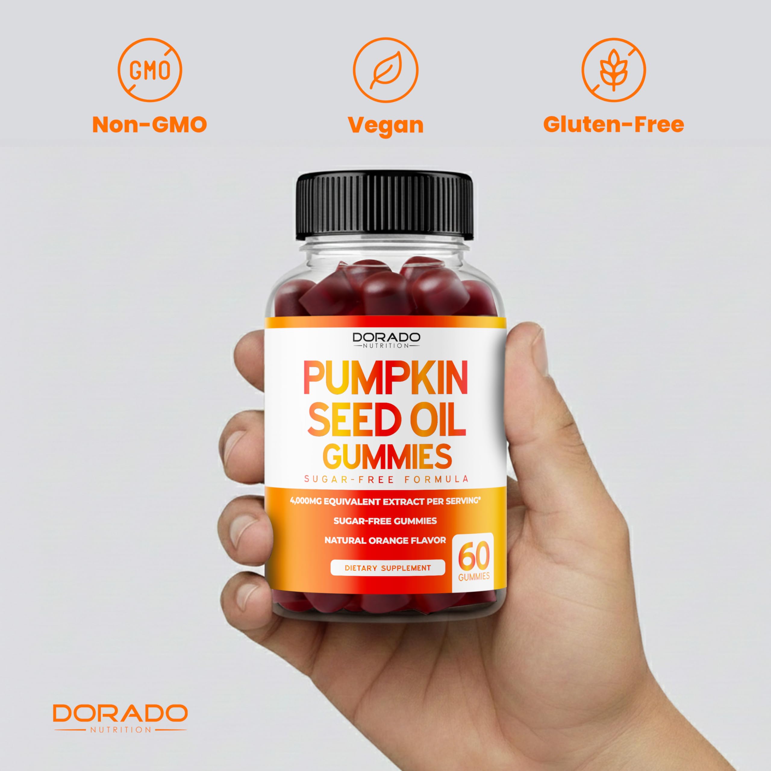 DORADO NUTRITION Pumpkin Seed Oil Gummies showing gummy texture