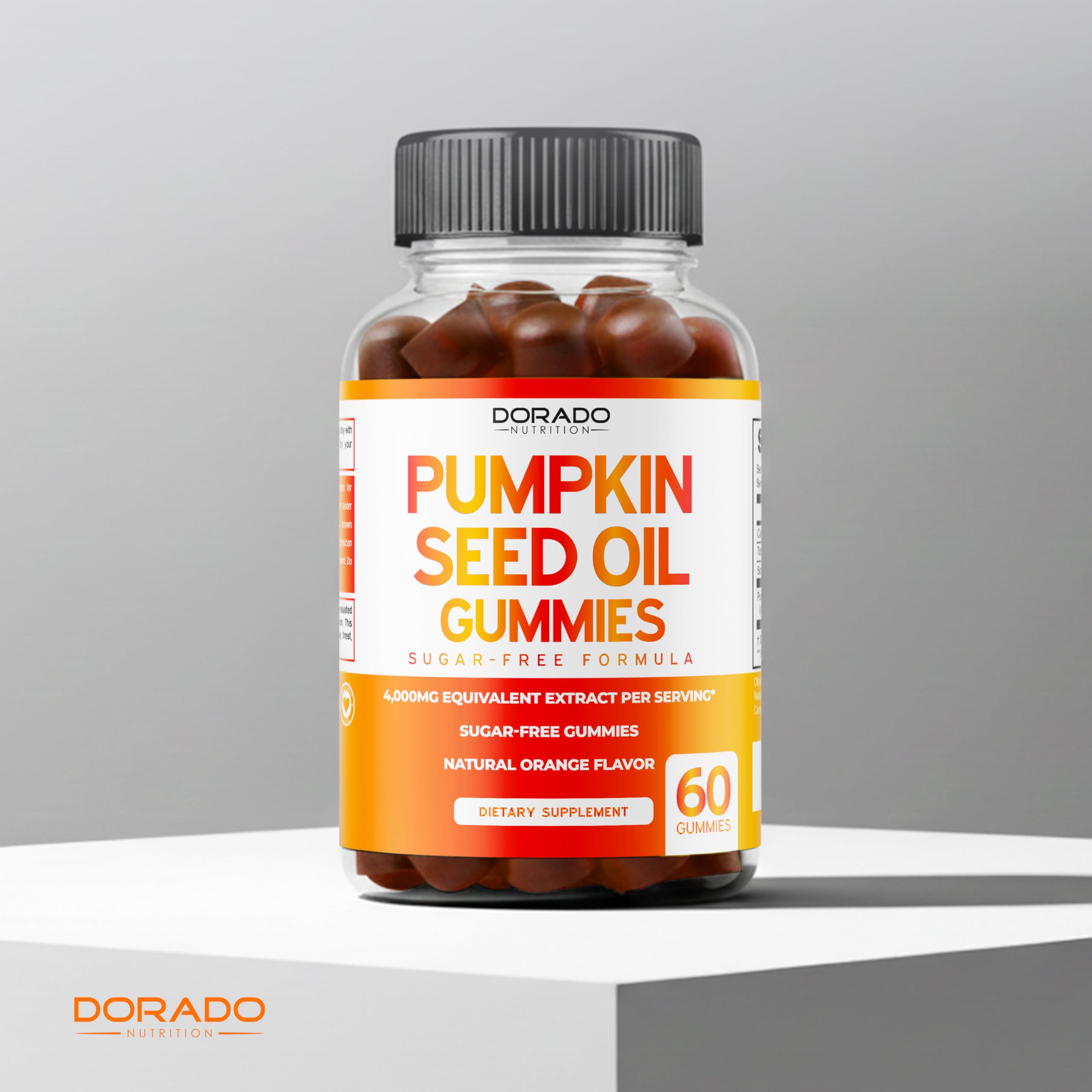 DORADO NUTRITION Pumpkin Seed Oil Gummies with fresh pumpkins