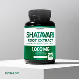 DORADO NUTRITION Shatavari Capsules on a wooden table