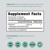 DORADO NUTRITION Shatavari Capsules with herbal background