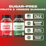 DORADO NUTRITION Sugar-Free Superfruits & Supergreens Gummies with fresh fruits