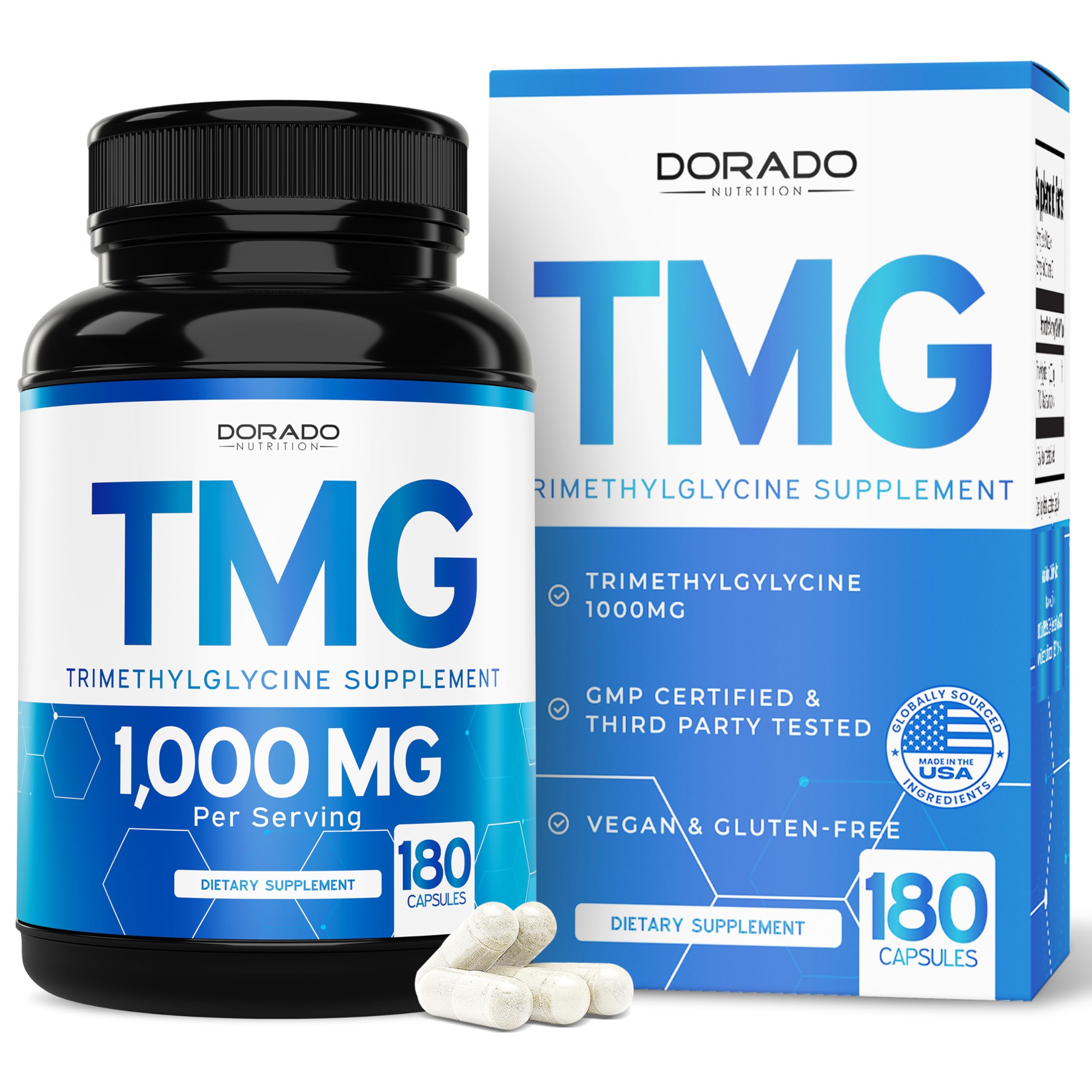 DORADO NUTRITION TMG Trimethylglycine Supplement front view
