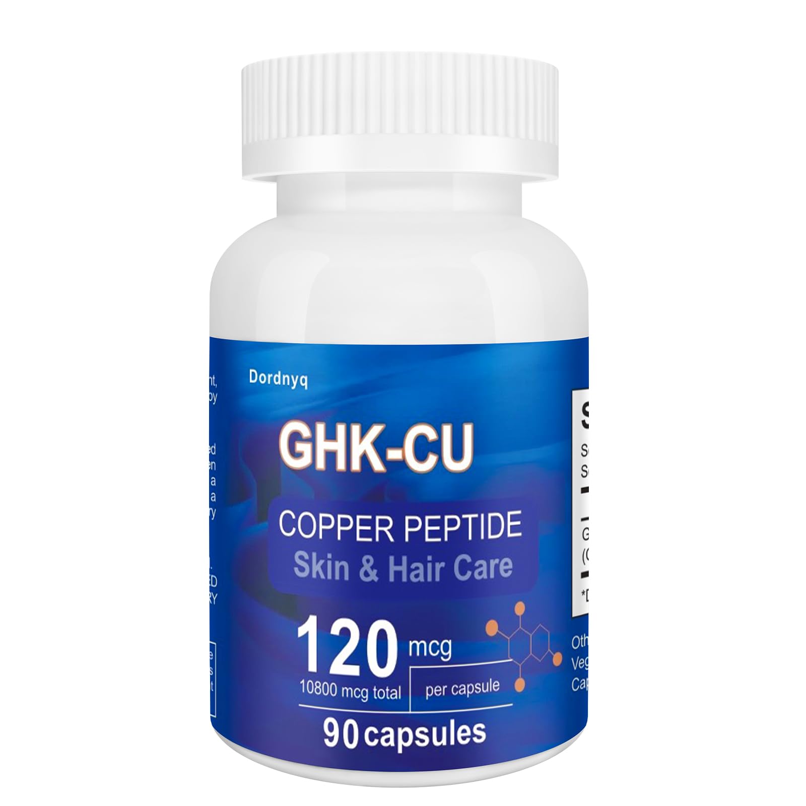Dordnyq GHK-Cu Copper Peptide Supplement front view with packaging