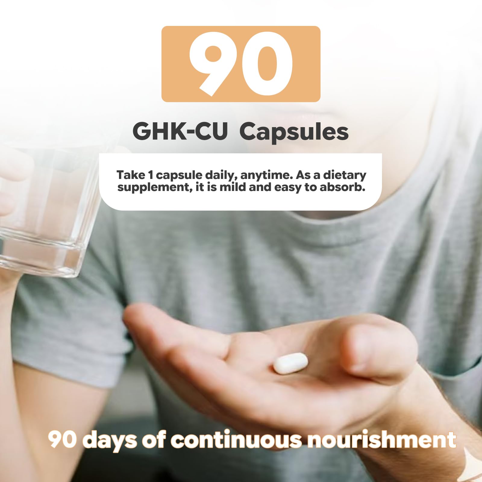 Dordnyq GHK-Cu Copper Peptide Supplement with measuring spoon