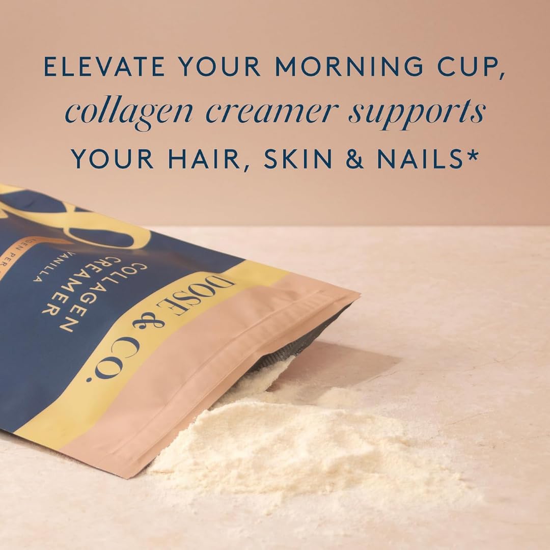DOSE & CO. Collagen Creamer 340g with measuring scoop