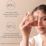 DOSE & CO. Collagen Peptides Powder in a kitchen setting
