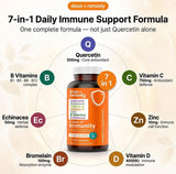 dose + remedy Echinacea Quercetin supplement capsule close-up