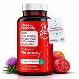dose + remedy Milk Thistle use Supplement 60 capsules front view