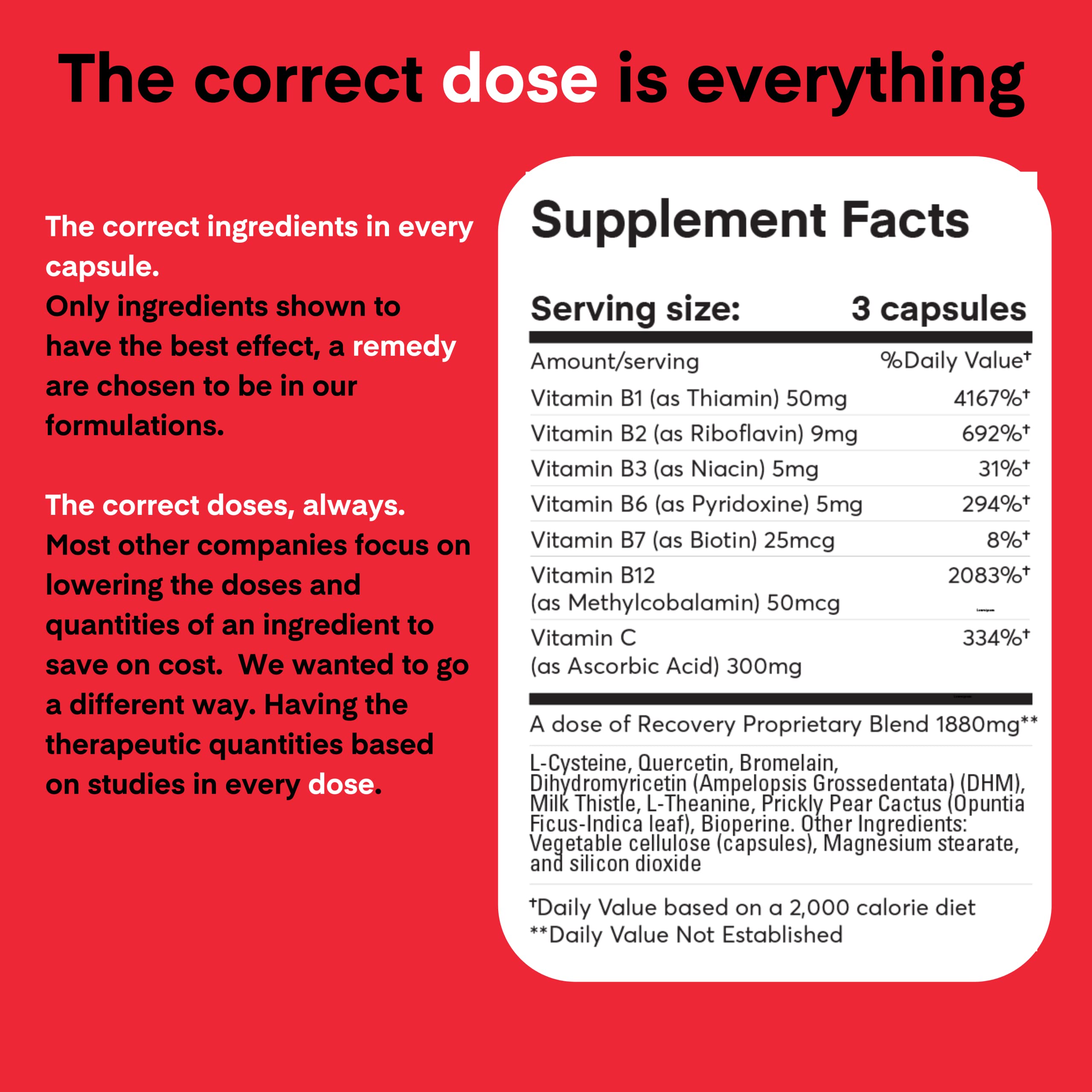 dose + remedy Milk Thistle use Supplement side view with label