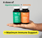 dose + remedy Multi-Enzyme Supplement bottle side view