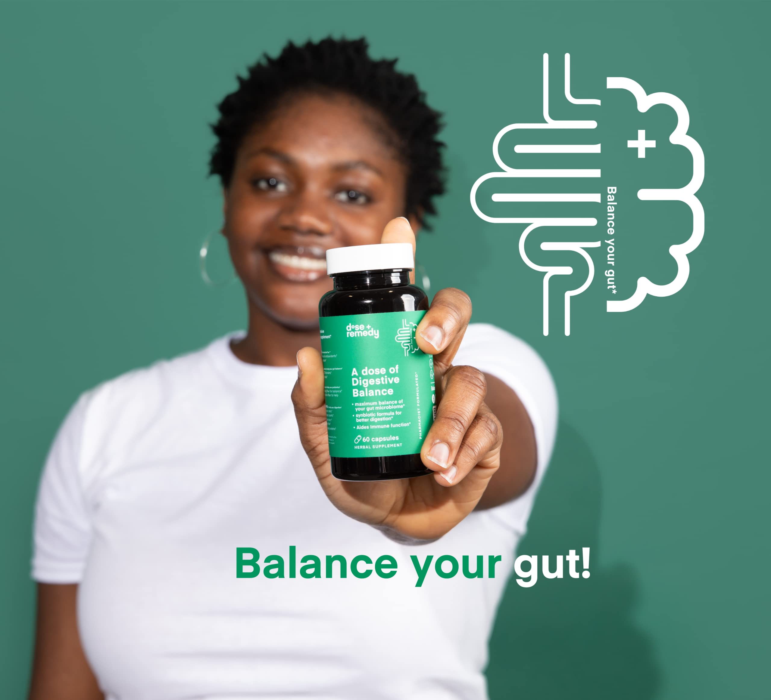 dose + remedy Multi-Enzyme Supplement with a measuring spoon