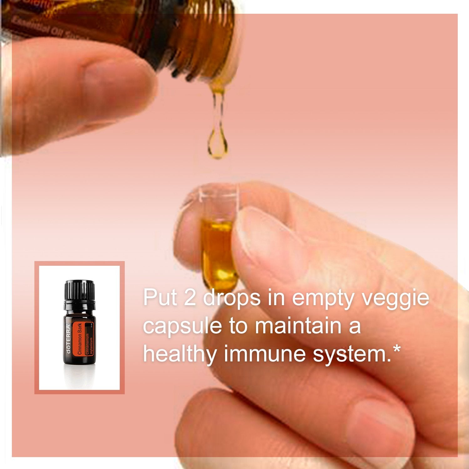 doTERRA Cinnamon Bark Supplement label close-up