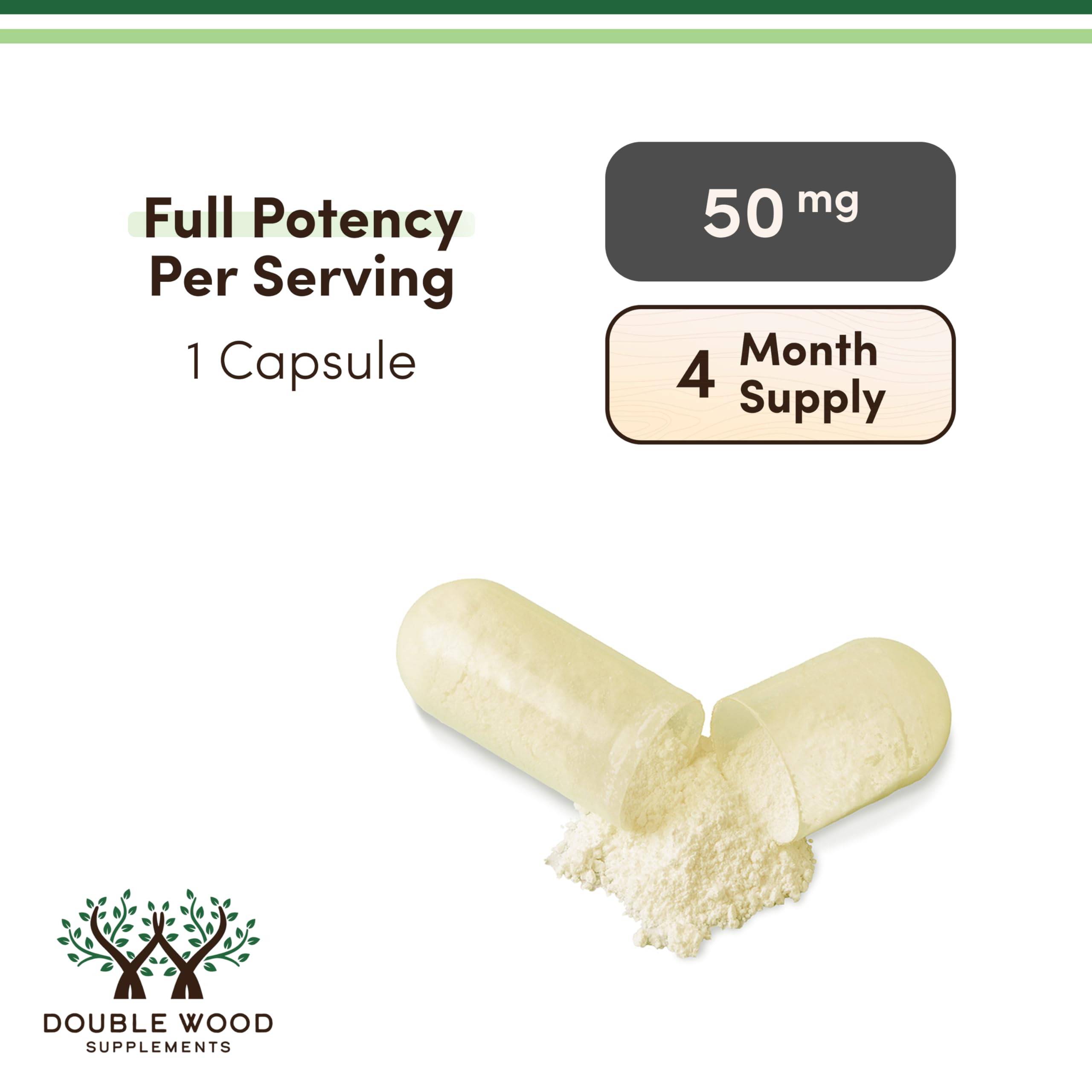 Double Wood Apigenin bottle with natural background