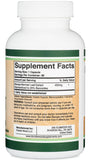 Double Wood Bacopa Extract 450mg capsules side view