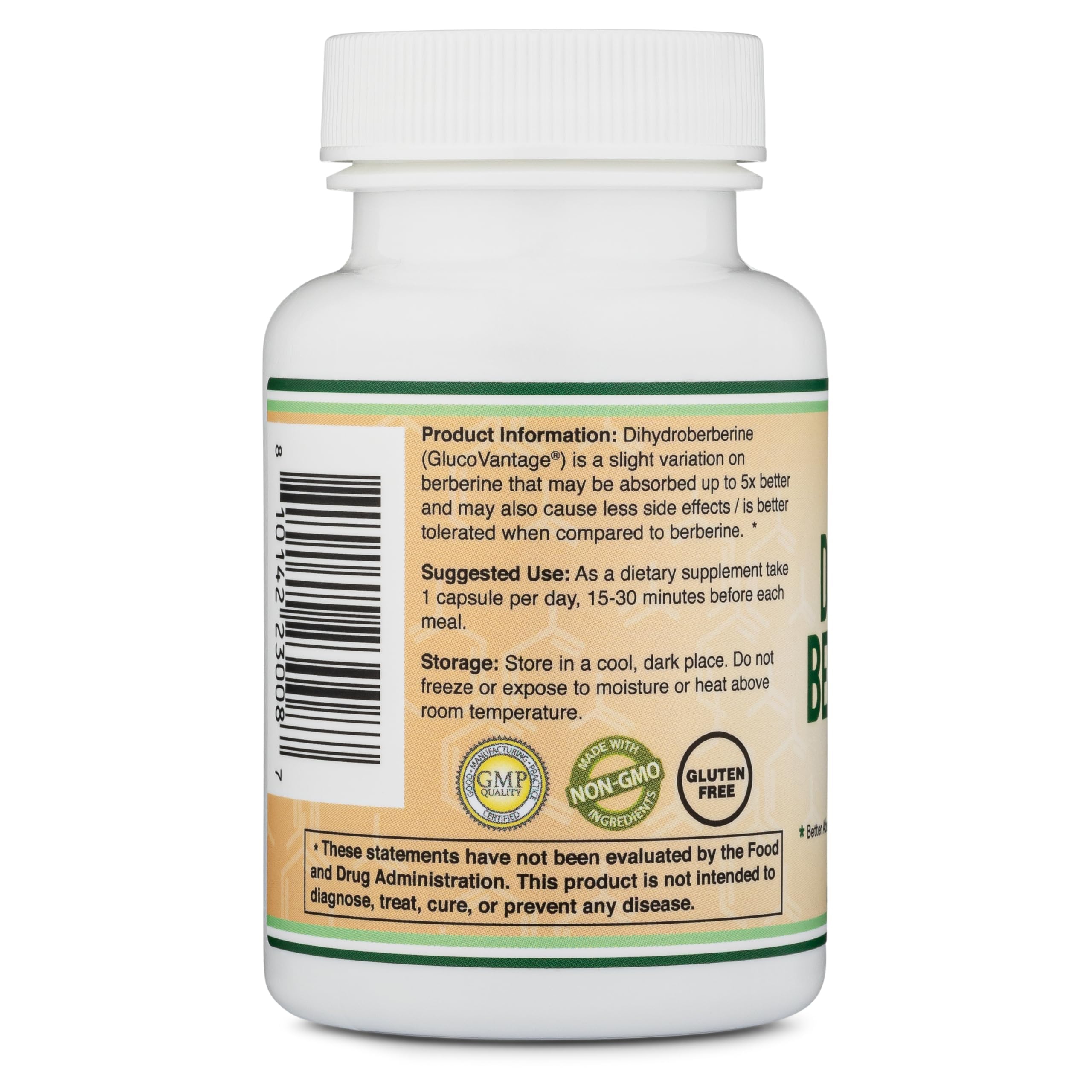 Double Wood Dihydroberberine 100mg capsule close-up
