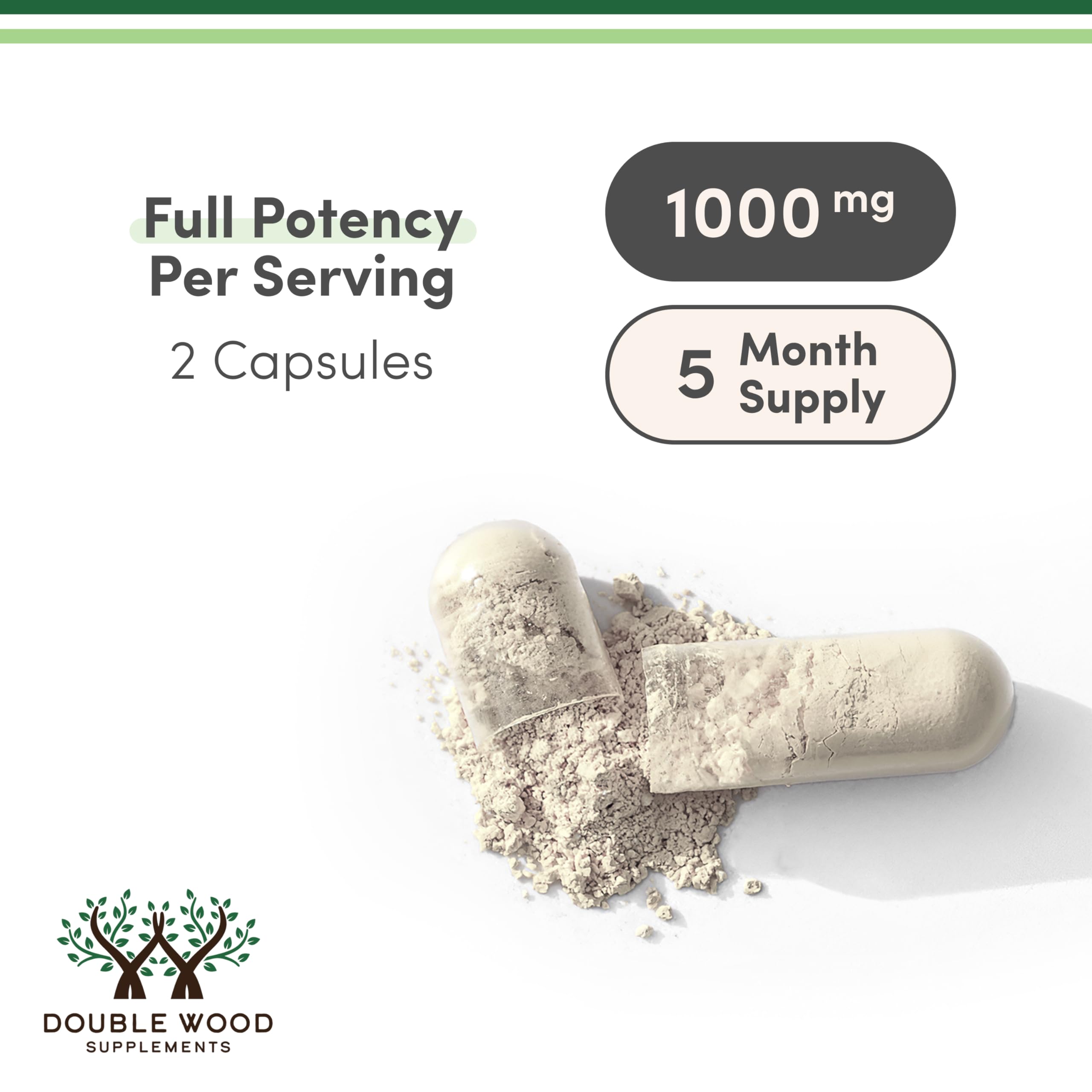Double Wood GABA capsules close-up