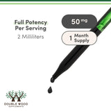 Double Wood Liquid Chlorophyll Drops 1g peppermint flavour packaging
