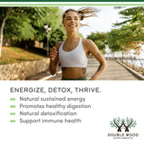 Double Wood Liquid Chlorophyll Drops 1g peppermint flavour with dropper