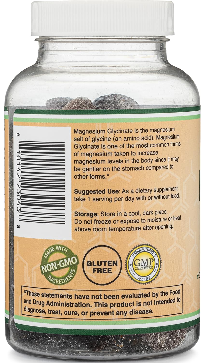 Double Wood Magnesium Glycinate Gummies nutritional information