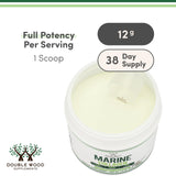 Double Wood Marine Collagen Powder packaging side view