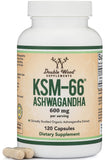 Double Wood Supplements Ashwagandha 500mg capsule bottle front view