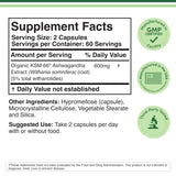 Double Wood Supplements Ashwagandha 500mg capsule side view