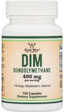 Double Wood Supplements DIM Estrogen Blocker 400mg 120 Capsules front view