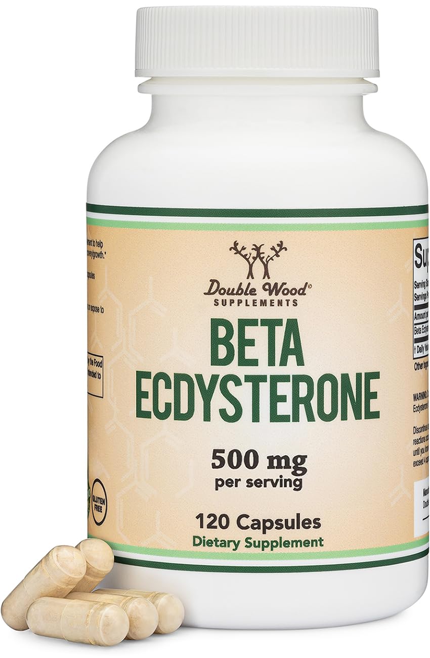 Double Wood Supplements Ecdysterone Capsules 250mg front view