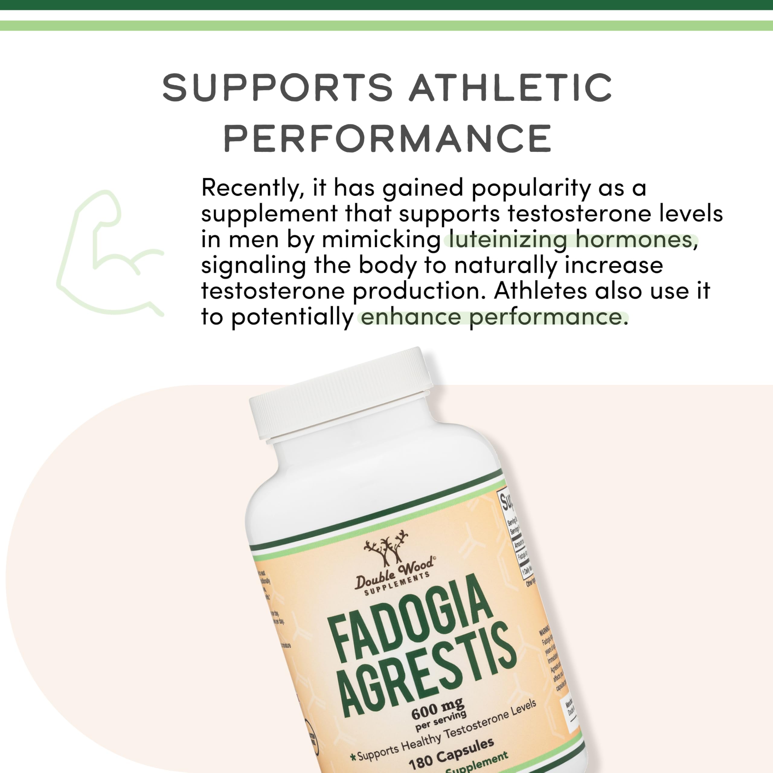 Double Wood Supplements Fadogia Agrestis bottle side view