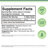 Double Wood Supplements Lemon Balm Liquid Drops bottle with label