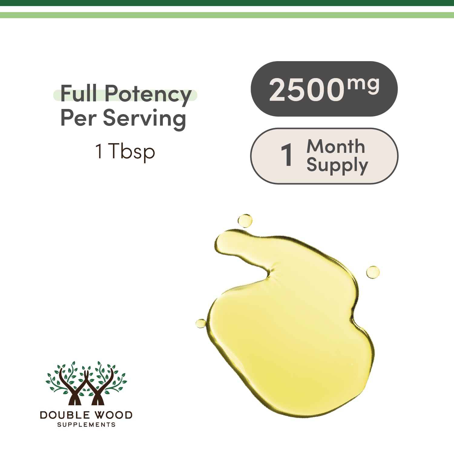 Double Wood Supplements Liquid Collagen 454g with glass