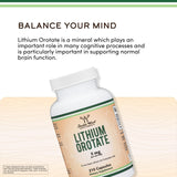 Double Wood Supplements Lithium Orotate 5mg capsules on a table
