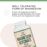 Double Wood Supplements Magnesium Glycinate 400mg - 180 Capsules