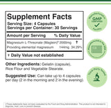 Double Wood Supplements Magnesium L-Threonate 2000mg capsules side view