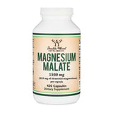 Double Wood Supplements Magnesium Malate 1500mg bottle front view