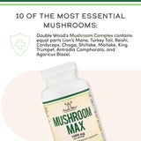 Double Wood Supplements Mushroom Complex side view showing capsule details
