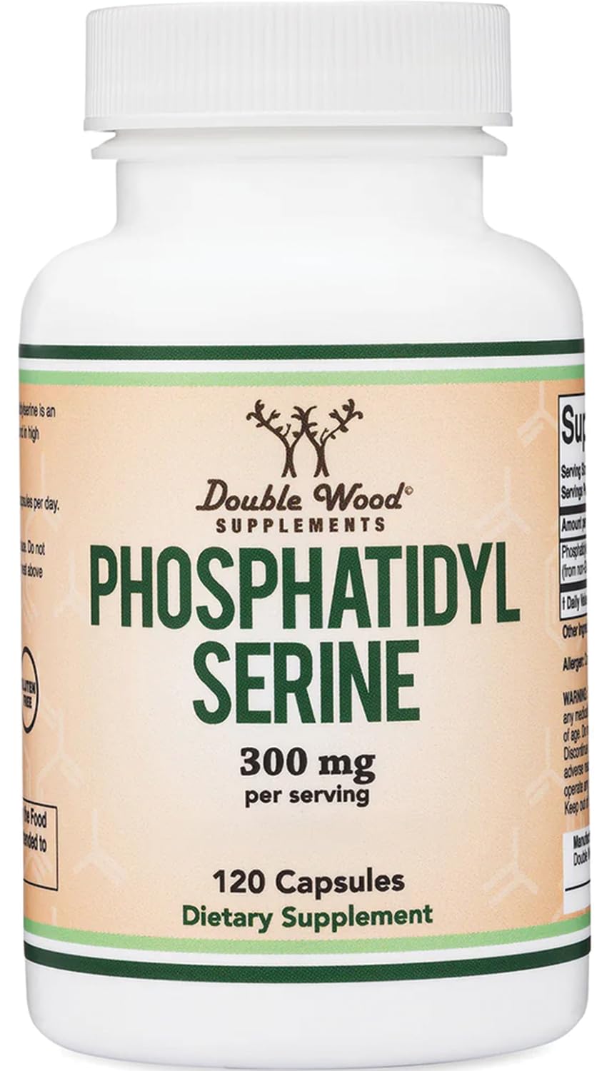 Double Wood Supplements Phosphatidylserine 300mg capsules front view