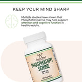 Double Wood Supplements Phosphatidylserine 300mg capsules side view