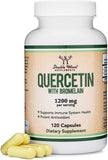 Double Wood Supplements Quercetin with Bromelain 200mg capsules front view