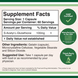 Double Wood Supplements S-Acetyl Glutathione side view with label