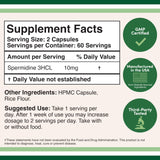 Double Wood Supplements Spermidine Trihydrochloride 99% capsule close-up