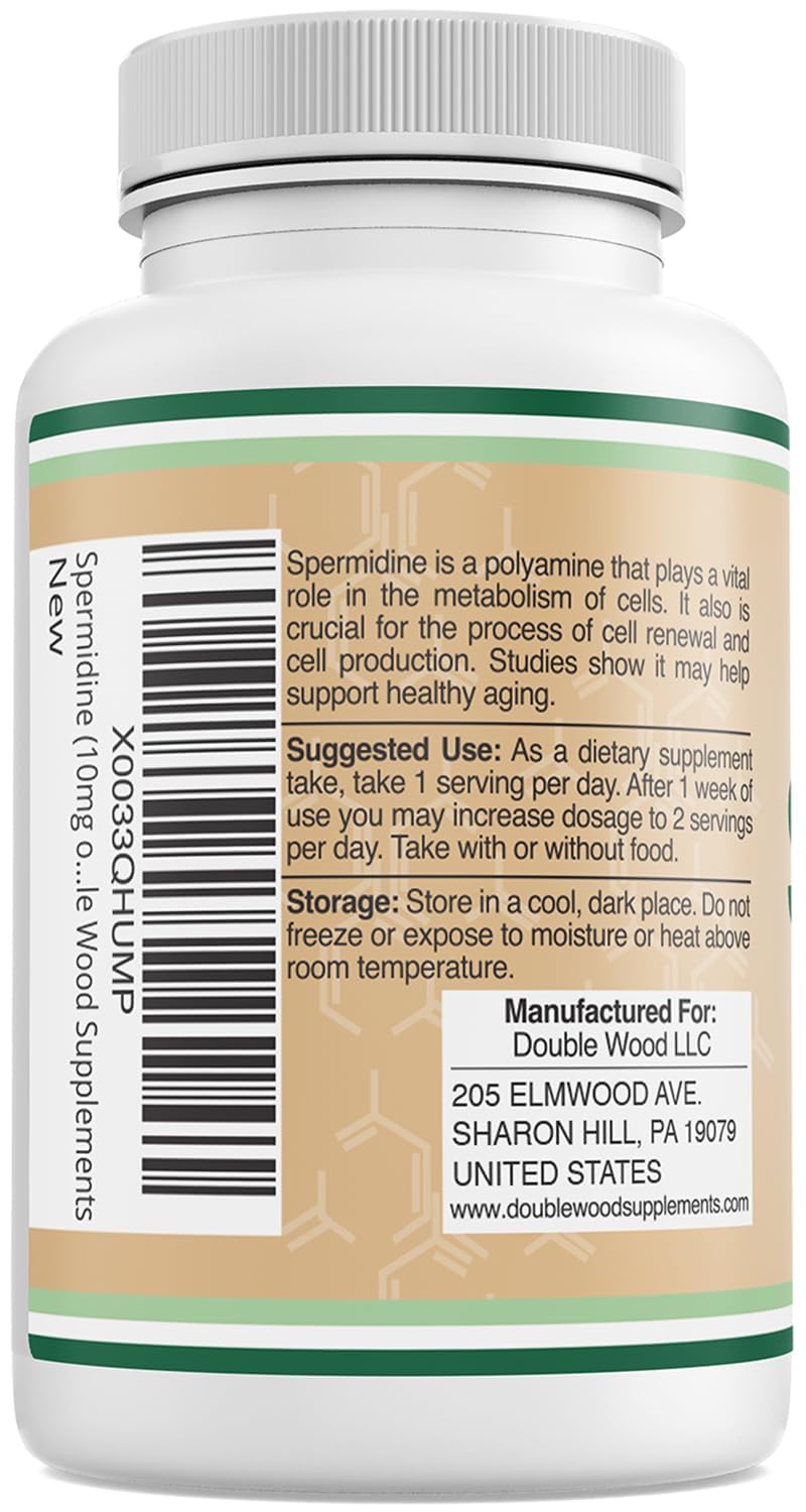 Double Wood Supplements Spermidine Trihydrochloride 99% packaging