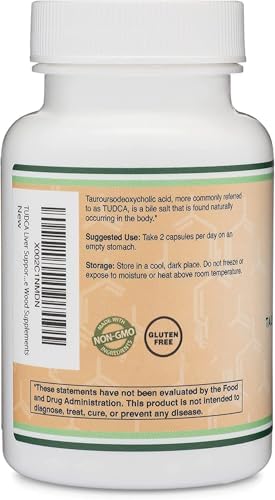 Double Wood Supplements TUDCA Liver Extract 500mg Capsules packaging