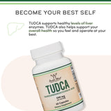 Double Wood Supplements TUDCA Liver Extract 500mg Capsules side view