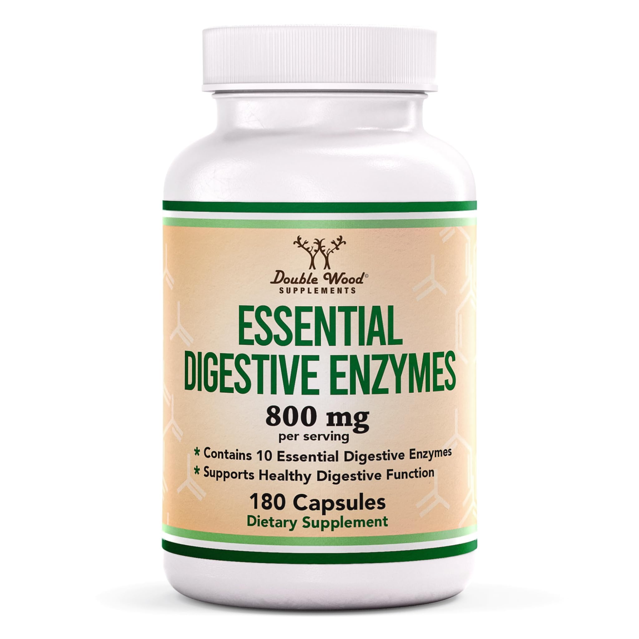 Double Wood Supplements VitaZyme daily Enzyme Blend front view