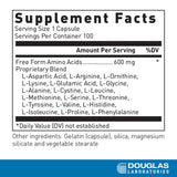 Douglas Laboratories Amino Acids Supplement 600mg side view